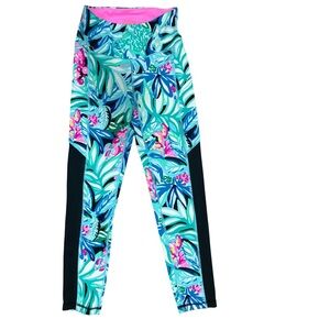 LILLY PULITZER Luxletic Weekender High Rise Leggings Hype it Up EUC XS